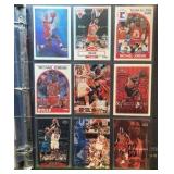 ALL Michael Jordan Binder, Chicago Bulls 6 Pages by 9 Cards per Page = 54 Cards in Total!  All throughout his career!