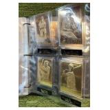 1996 Danbury Mint 22kt Gold Baseball Cards Set With Binder- Most Cards included,missing some.