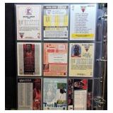ALL Michael Jordan Binder, Chicago Bulls 6 Pages by 9 Cards per Page = 54 Cards in Total!  All throughout his career!