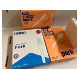 Plastic Forks, Spoons, Knives and Napkins