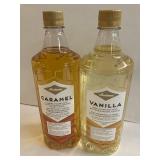 Caramel and Vanilla Syrups