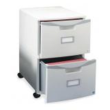 Storex 2-Drawer Mobile Cabinet