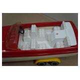 Vintage Tonka Boat with Trailer and Motor