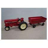 Vintage Ertl International Harvester Tractor and Wagon Set