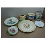 Vintage Shawnee Pottery Tea Pot and Assorted Plates
