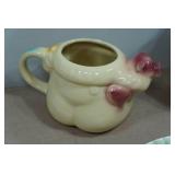 Vintage Shawnee Pottery Tea Pot and Assorted Plates