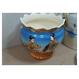 Vintage Shawnee Pottery Tea Pot and Assorted Plates