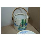 Vintage Shawnee Pottery Tea Pot and Assorted Plates