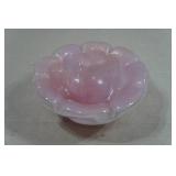 Antique Murano Pink and Gold Fleck Glass Bowl