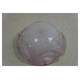 Antique Murano Pink and Gold Fleck Glass Bowl