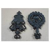 Vintage Cast Iron Trivets - One is Wilton