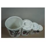 Set of Four Vintage Canisters