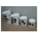 Set of Four Vintage Canisters