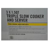 Bella Triple Slow Cooker and Server