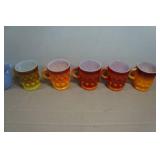 Antique Anchor Hocking Fire-King Milk Glass Mugs