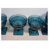 Antique Indian Glass Mt Vernon Blue Glasses