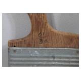 Antique Wood & Glass Washboard with Small Metal & Wood Washboard