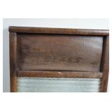 Antique Wood & Glass Washboard with Small Metal & Wood Washboard