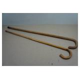 *2* Vintage Wooden Canes