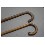 *2* Vintage Wooden Canes