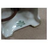 Antique Victoria Czechoslovakia Miniature Floral Porcelain Lamp