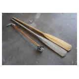 Antique Ski Poles and Oars