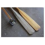 Antique Ski Poles and Oars