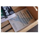 *2* Wooden Crates with Vintage Shelving Brackets