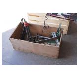 *2* Wooden Crates with Vintage Shelving Brackets