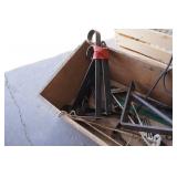 *2* Wooden Crates with Vintage Shelving Brackets