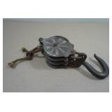 Antique Cast Iron Pulley Block