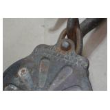 Antique Cast Iron Pulley Block