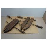 Antique Jorgensen 14" Wood Hand Screw Clamps