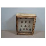 Arrow Head Collection in Shadow Box