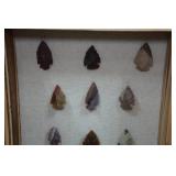 Arrow Head Collection in Shadow Box