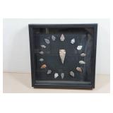 Arrow Head Collection in Shadow Box