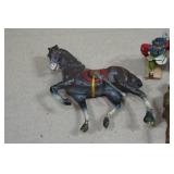 Vintage Painted Lead Toy Soldiers and Horse