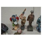 Vintage Painted Lead Toy Soldiers and Horse