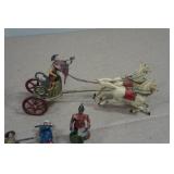 Vintage Painted Lead Toy Soldiers and Horses
