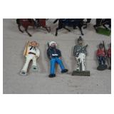 Vintage Painted Lead Toy Soldiers and Horses