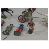 Vintage Painted Lead Toy Soldiers and Horses