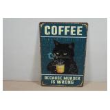Novelty Metal Sign - Coffee