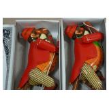 *2* Vintage Look Tin Litho Climbing Monkeys