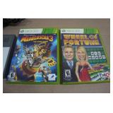 XBOX 360 Video Games - Lego Dimensions Portal, Madagascar, Wheel of Fortune