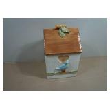 Vintage Bird House Ceramic Cookie Jar