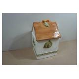Vintage Bird House Ceramic Cookie Jar