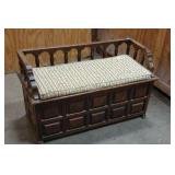 vintage storage bench