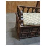 vintage storage bench