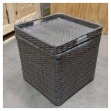 patio compartment table with tray