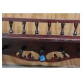 vintage coat rack shelf